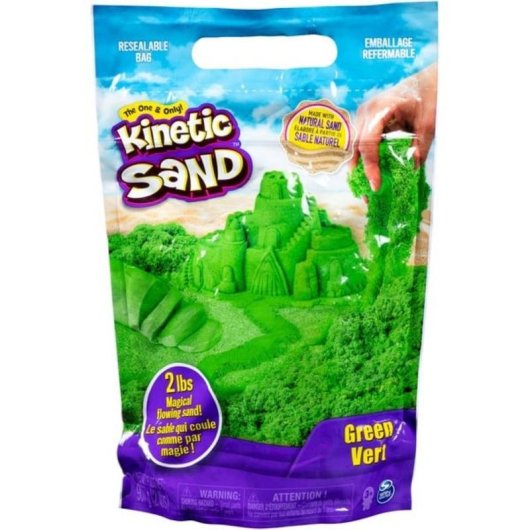 Sabbia Cinetica Verde 907 g Kit Creativo Bambini 3 Anni+