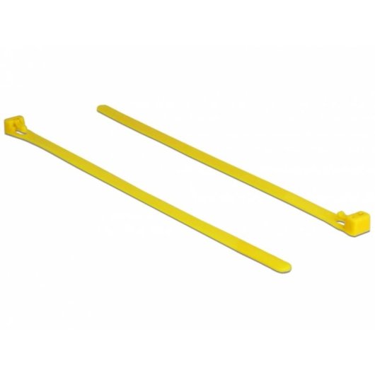 Briglia riutilizzabile DeLOCK 18759 Nylon Giallo 200 mm 100 pezzi