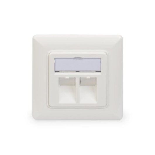 Toma de corriente DIGITUS para módulos Keystone RJ-45 Blanco