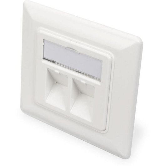 Toma de corriente DIGITUS para módulos Keystone RJ-45 Blanco