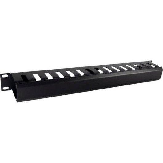 Panel guíacables Inter-Tech 88887276 1U Negro