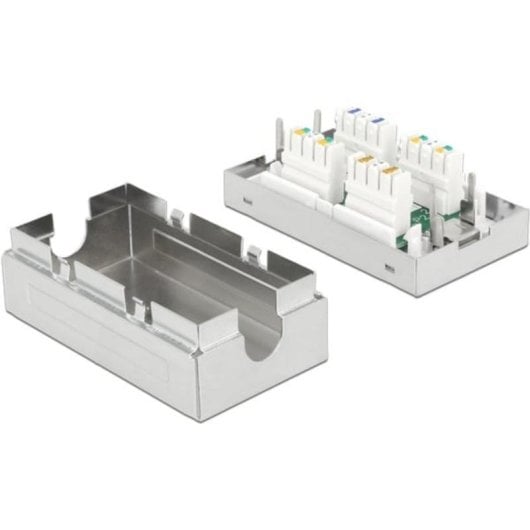 Caja de conexiones de red DeLOCK Cat6a Metálico