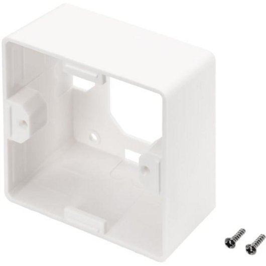 Aufputzrahmen Digitus für Keystone-Steckdosen 80x80 mm Deutscher Typ