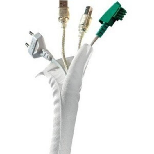 Pasacables Hagor KS Self Wrap, Blanco, Poliéster, 5 m, 1,9 cm