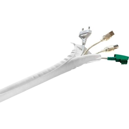 Pasacables Hagor KS Self Wrap, Blanco, Poliéster, 5 m, 1,9 cm