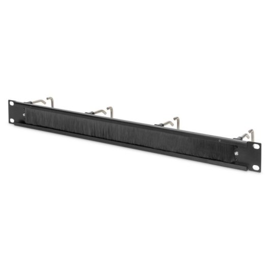 Painel de gestão de cabos Digitus para rack 19" 1U com suportes de aço