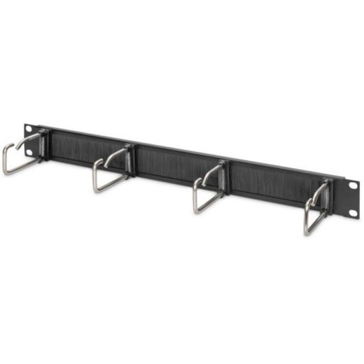 Painel de gestão de cabos Digitus para rack 19" 1U com suportes de aço