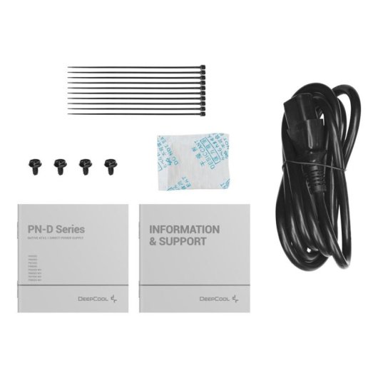 Fuente de alimentación DeepCool PN750D 750W Certificación 80 PLUS Gold no modular