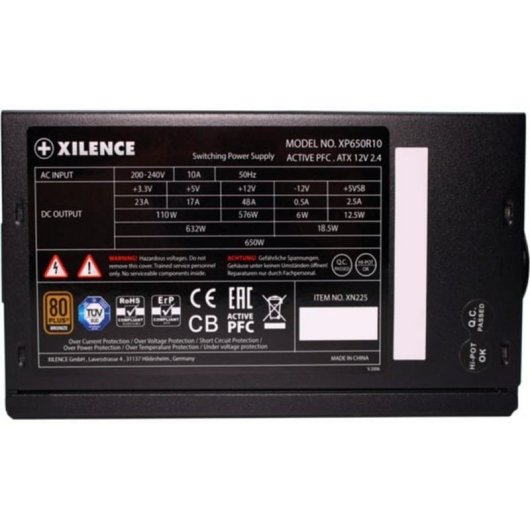 Netzteil Xilence Gaming Bronze XP650R10 650W 80 PLUS Bronze Aktiv