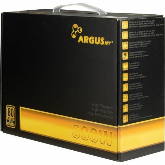 Source d'alimentation Inter-Tech Argus GPS-600 600W 80 PLUS Gold ATX non modulaire