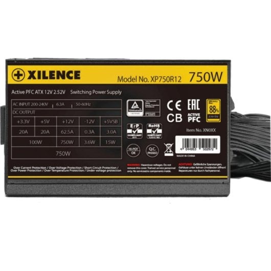 Source d'Alimentation Xilence Performance A+ XP750R12 750W 80+ Gold RGB non modulaire