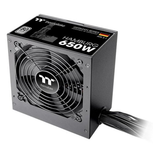 Fuente de alimentación Thermaltake HAMBURG 650W Certificación 80 PLUS ATX 3.1 activa