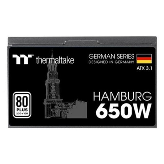 Fuente de alimentación Thermaltake HAMBURG 650W Certificación 80 PLUS ATX 3.1 activa