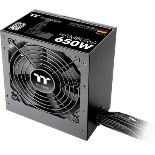 Fuente de alimentación Thermaltake HAMBURG 650W Certificación 80 PLUS ATX 3.1 activa