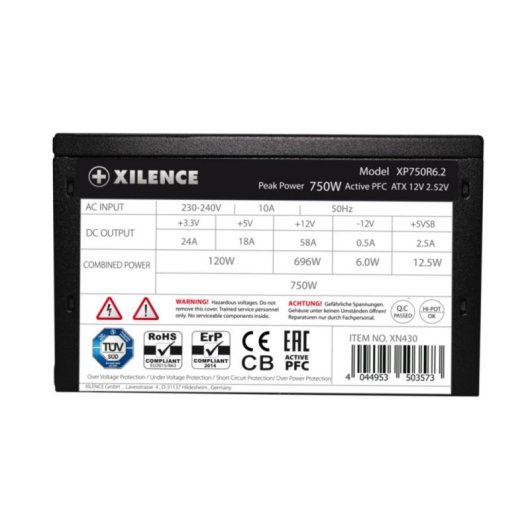 Netzteil Xilence XP750R6.2 750W 80 PLUS Gold nicht modular aktiv