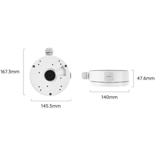 Anschlussbox Reolink D20 außen weiß Aluminium
