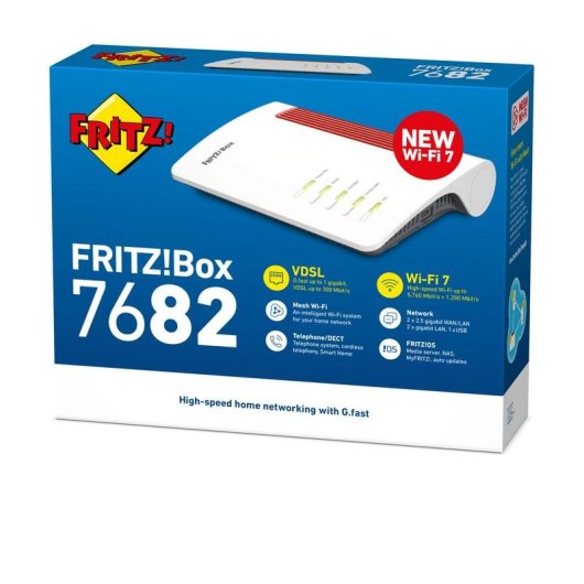 Router AVM FRITZ! Box 7682 WiFi 7 RJ-45 6,96 Gbps Doppia Banda