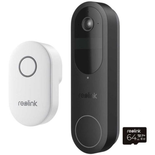 Timbre Reolink D340B Wi-Fi inalámbrico con sensor de movimiento para exterior y audio bidireccional
