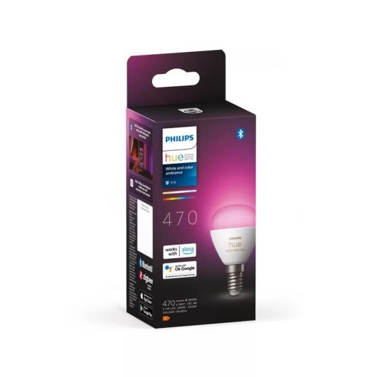 Lampadina intelligente Philips Hue P45 E14 White and Color Ambiance
