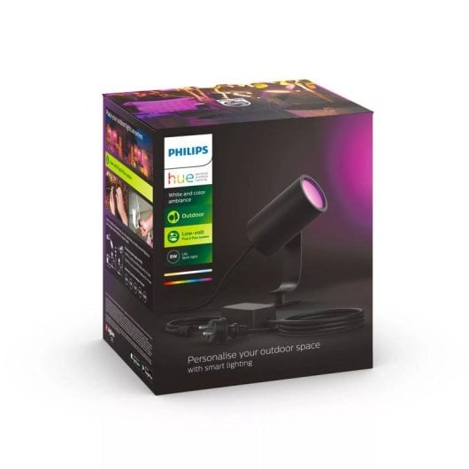 Faretto per esterni Philips Hue White and Color ambiance Bluetooth/Zigbee Nero