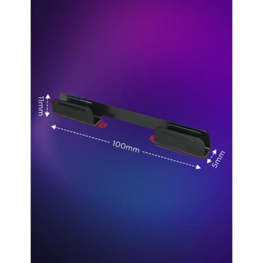 Clip de montaje Govee H10D2001 para Neon Rope Light 2, Negro, Metal, Pack 5 unidades