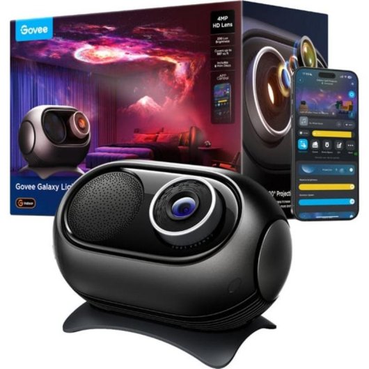 Proiettore di luce ambientale Govee Galaxy Light Projector 2 pro Nero