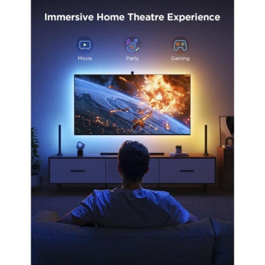 Kit di illuminazione intelligente Govee Backlight Kit 2 Wi-Fi/Bluetooth Multicolor 48 W