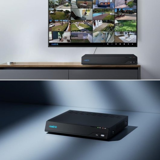 Gravador NVR para Câmara IP Reolink NVS16 16 canais 4K 4TB HDD PoE Ethernet