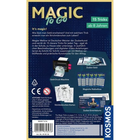 Caisse Magique pour Enfants Kosmos 15 Tours 8 Ans