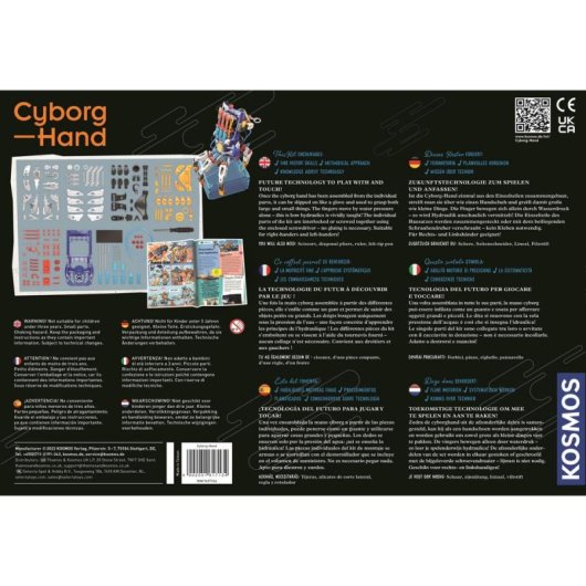 Kit d'ingénierie KOSMOS Cyborg-Hand pour enfants de 8 à 14 ans