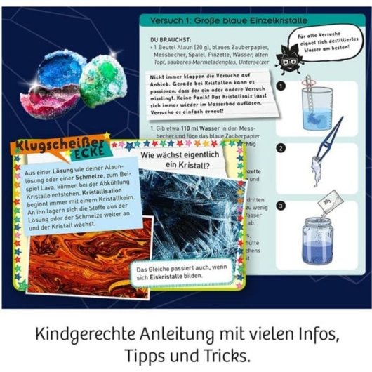 Kit d'expériences Kosmos Géologie pour enfants de 8 à 12 ans
