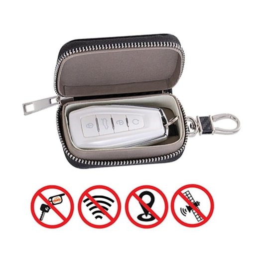 Llavero Antirrobo Con Jaula De Faraday Para Llaves De Coche - Negro