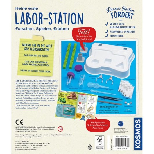Kit d'expériences KOSMOS Chimie pour enfants de 5 à 8 ans