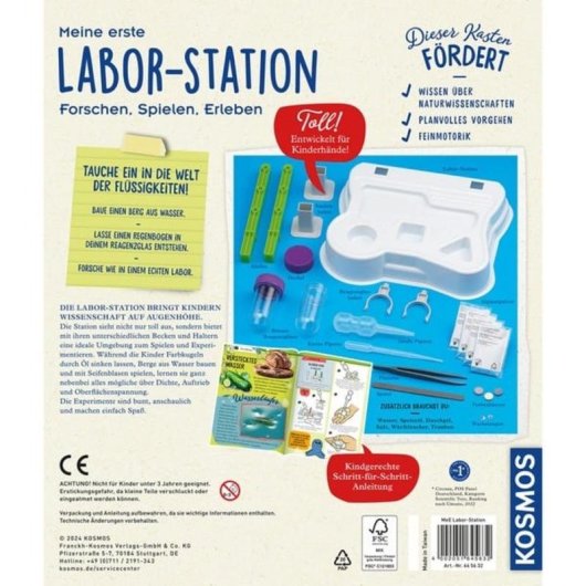 Kit d'expériences KOSMOS Chimie pour enfants de 5 à 8 ans