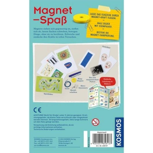 Caisse d'expériences KOSMOS Magnet-Spass Imán Magnetismo Multicolor