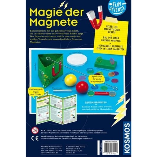 Kit d'expériences Kosmos 65414 Physique 8 ans Multicolore