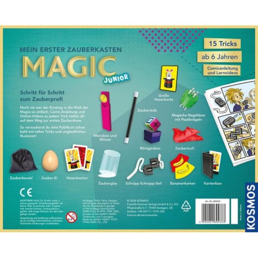 Kit de Magie pour Enfants KOSMOS Caja Mágica 15 Trucos 6 Ans
