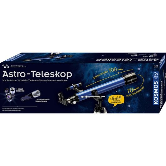 Telescopio KOSMOS Astro-Teleskop 175x Nero