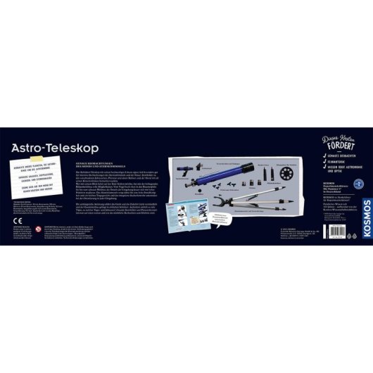 Telescopio KOSMOS Astro-Teleskop 175x Nero