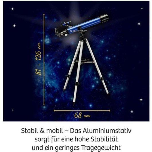 Telescopio KOSMOS Astro-Teleskop 175x Nero