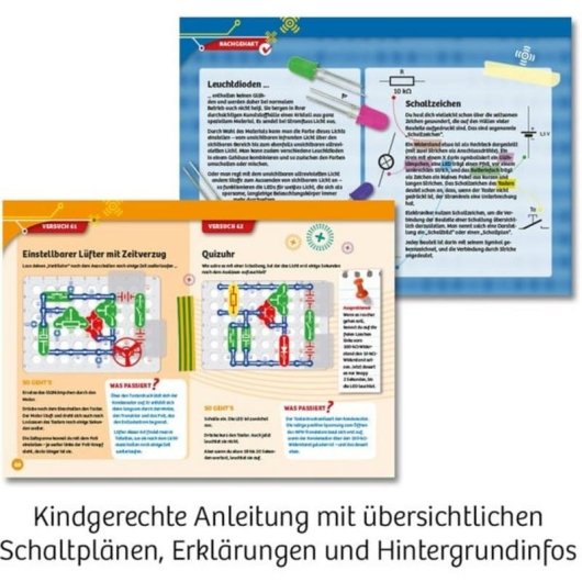 Kit d'électronique KOSMOS Easy Elektro - Big Fun, Multicolore, pour enfants de 8 à 12 ans