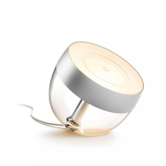 Lámpara de mesa inteligente Philips Hue Iris plata edición especial