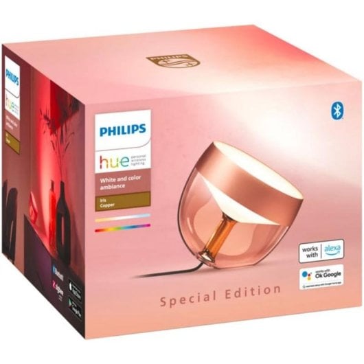 Lampada da tavolo intelligente Philips Hue Iris rame edizione speciale