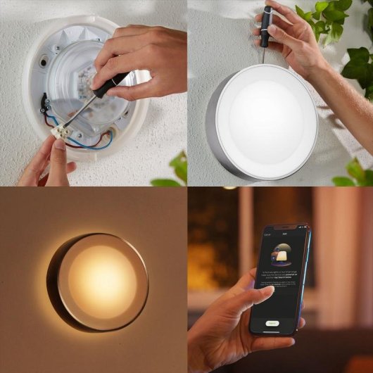Applicazione murale per esterni Philips Hue Daylo argento Bluetooth/Zigbee