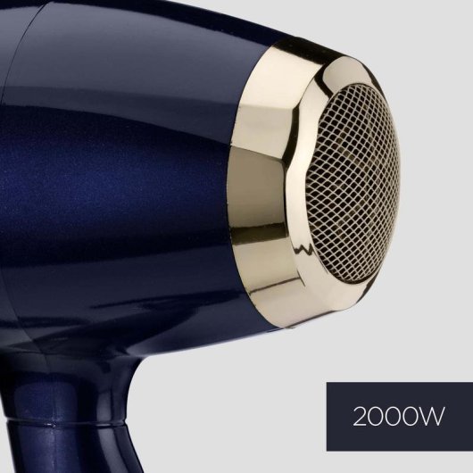 Secador de Cabelo Iónico BaByliss 5911E 2000W 3 Temperaturas 3 Velocidades Ar Frio Preto Dourado