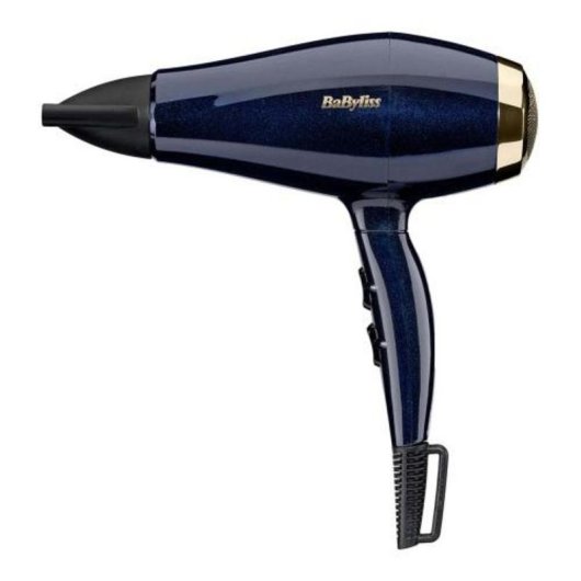 Secador de Cabelo Iónico BaByliss 5911E 2000W 3 Temperaturas 3 Velocidades Ar Frio Preto Dourado