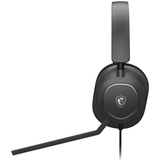 Auriculares MSI Maestro 300 com cabo USB-C/USB-A gaming microfone destacável preto
