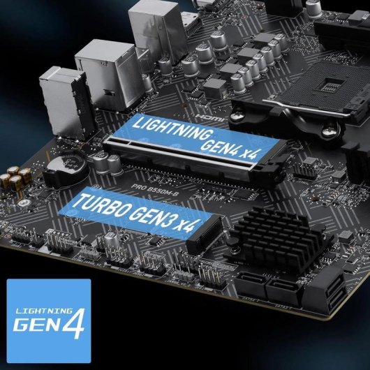 Carte mère MSI PRO B550M-B B550 AM4 DDR4 micro ATX PCIe 4.0 64 Go RAM