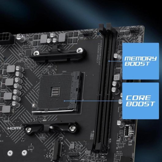 Carte mère MSI PRO B550M-B B550 AM4 DDR4 micro ATX PCIe 4.0 64 Go RAM