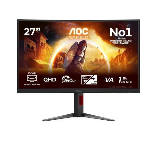 Monitor AOC CQ27G4Z2 27" QHD 260Hz VA Curved HDR400 1ms